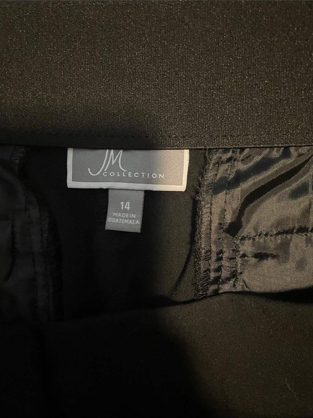 JM Collection Black Straight-Leg Dress Pants - Picture 2 of 3